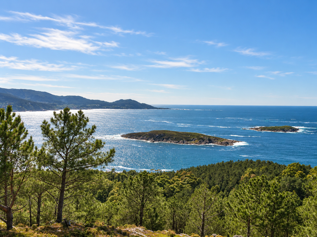 Islas Estelas, vista desde Monteferro
